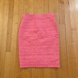 Giambattista Valli Pink Tweed Pencil Skirt size 2
